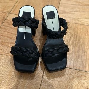 Dolce vita black braided sandal